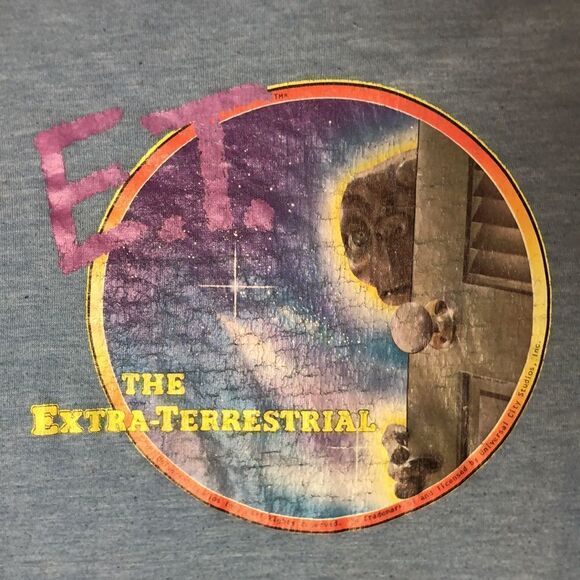 Vintage Rare 1982 E.T. The Extra-Terrestrial T-Shirt | Single Stitch | Large - Picture 2 of 8